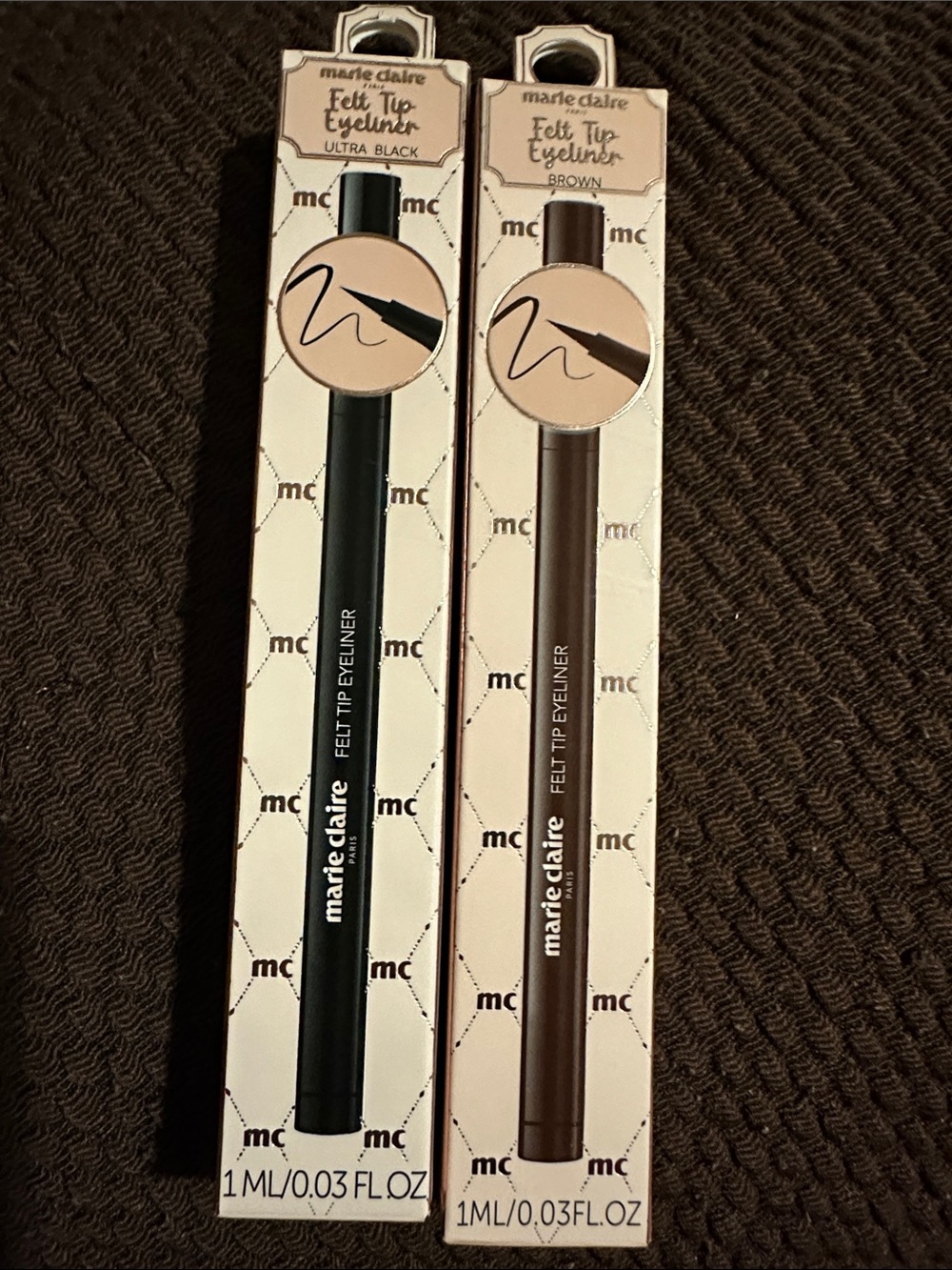 Marie Claire Felt Tip Eyeliner Ultra Black & Brown